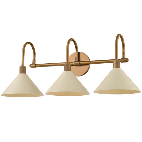 Troy Lighting Jovani Patina Brass & Soft Sand LED Bathroom Light