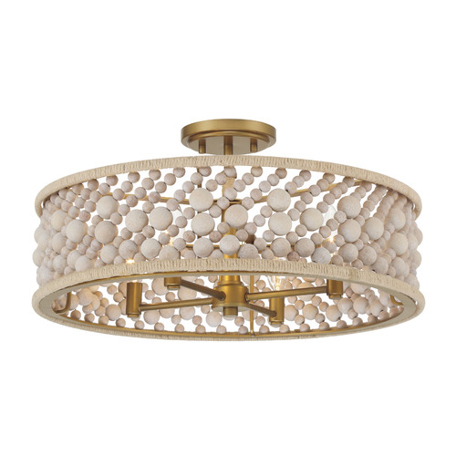 Horsmore 4-Light Semi-Flush Mount in Legacy Brass by Minka Lavery