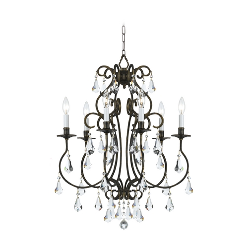 Crystorama Lighting Ashton Crystal Mini Chandelier in English Bronze by Crystorama Lighting 5016-EB-CL-MWP