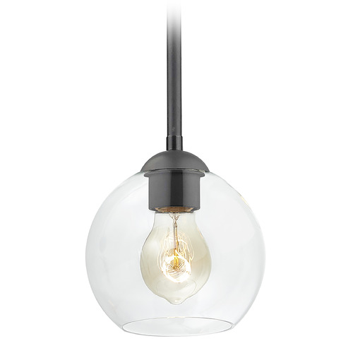 Design Classics Lighting Gala Mini Pendant in Matte Black by Design Classics Lighting 581-07 BK BK G1832-CL