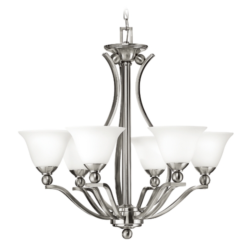 Hinkley Six-Light Transitional Style Chandelier 4656BN