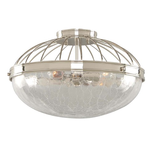Montauk Polished Nickel Flush Mount Light by Kalco Lighting