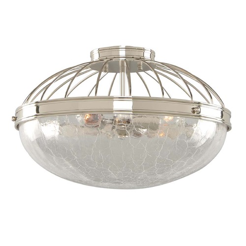 Kalco Lighting Montauk Polished Nickel Flush Mount Light by Kalco Lighting 311342PN