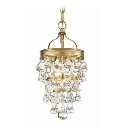 Crystorama Lighting Calypso Vibrant Gold Mini-Pendant Light