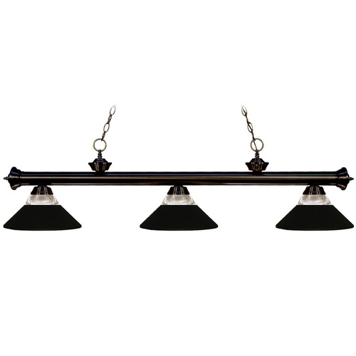 Riviera Bronze Billiard Light by Z-Lite