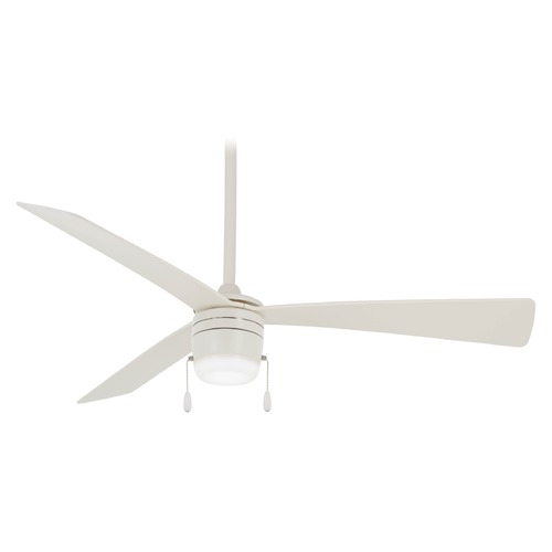 Vital 44-Inch LED Ceiling Fan in Flat White by Minka Aire