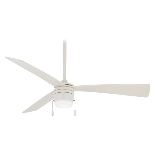 Minka Aire Vital 44-Inch LED Ceiling Fan in Flat White by Minka Aire F676L-WHF