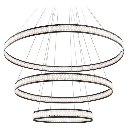 Forster Black LED Chandelier by Eurofase Lighting