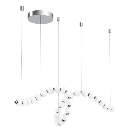 Akoya 98-Inch Chrome LED Chandelier by Alora Lighting
