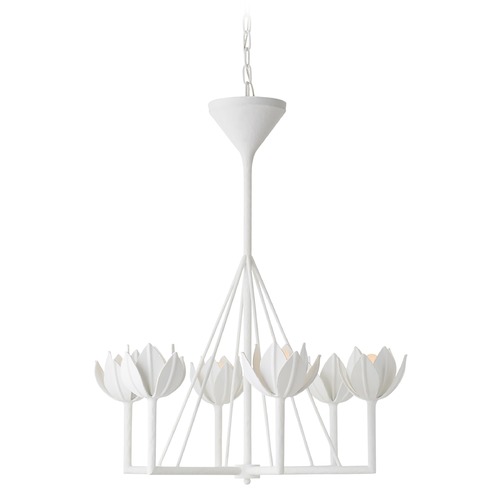Julie Neill Alberto Small Chandelier in White by Visual Comfort Signature