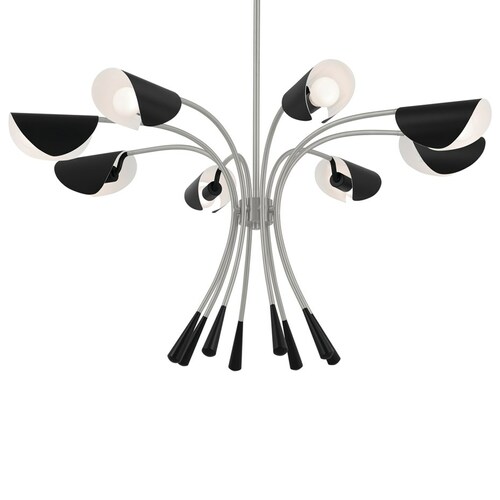 Arcus Satin Nickel Chandelier by Kichler Lighting