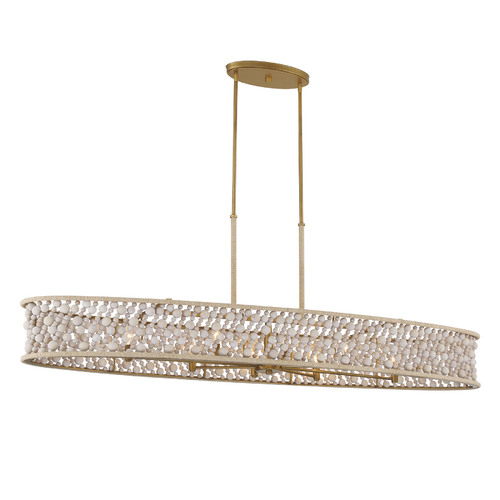 Minka Lavery Horsmore 8-Light Linear Light in Legacy Brass by Minka Lavery 3647-870