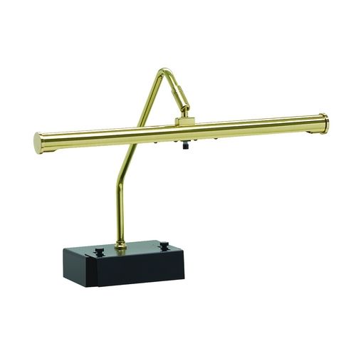 Concert Battery Operated LED Piano Lamp in Polished Brass by House of Troy Lighting