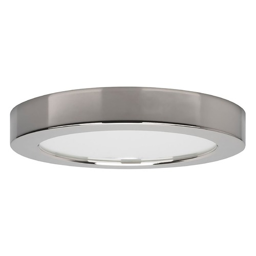 Blink 7-Inch LED Round Surface Mount 13.5W Polished Chrome 3000K by Satco Lighting