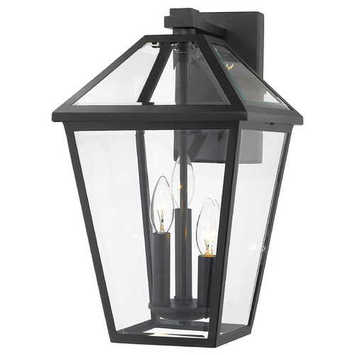 Talbot Black Outdoor Wall Light by Z-Lite