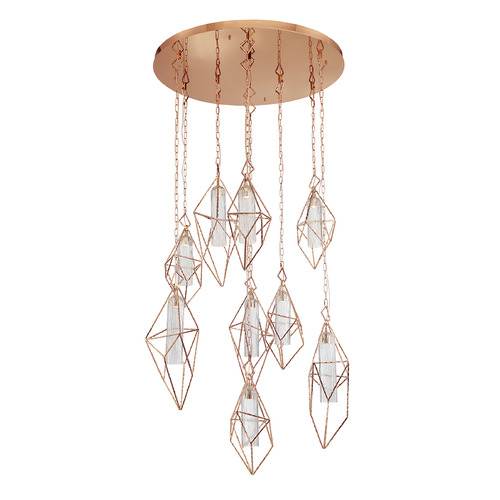 Eurofase Lighting Verdino 36-Inch LED Chandelier in Rose Gold by Eurofase Lighting 34042-014