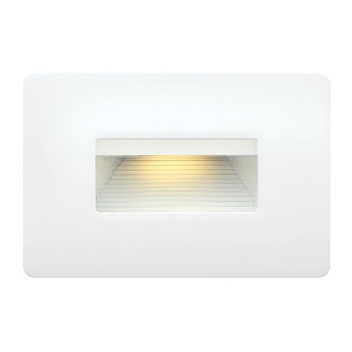 Luna 120V LED Horizontal Step Light in Satin White by Hinkley Lighting