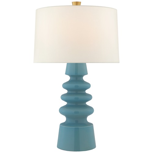Visual Comfort Signature Collection Julie Neill Andreas Table Lamp in Blue Jade by Visual Comfort Signature JN3608BJDL