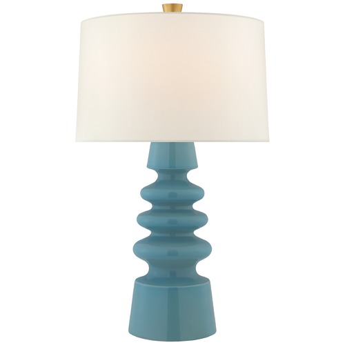 Julie Neill Andreas Table Lamp in Blue Jade by Visual Comfort Signature