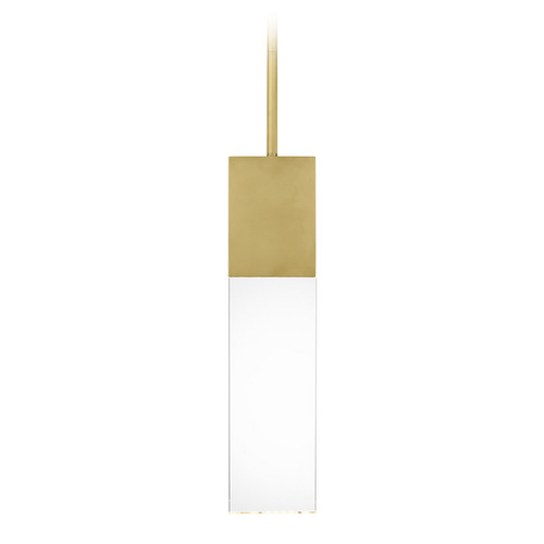 Visual Comfort Modern Collection Kelly Wearstler Kulma 20-Inch LED Outdoor Wall Light in Brass by Visual Comfort Modern 700OPKLM92720NBUNV