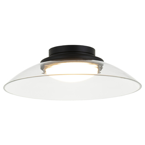Matteo Lighting Luna Matte Black LED Flushmount Light