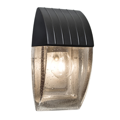 Besa Lighting Besa Lighting Costaluz Aqua Black Outdoor Wall Light AQUACP-CL-BK