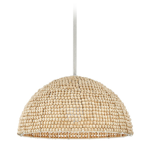 Hinkley Hinkley Dalia Textured Plaster LED Pendant Light with Bowl / Dome Shade 38464TXP