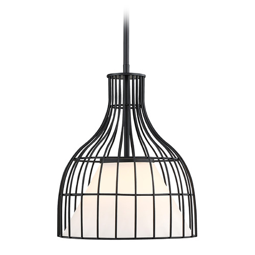 Evensong 12-Inch Pendant in Black by Designers Fountain Lighting