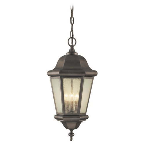 Martinsville Outdoor Hanging Light in Corinthian Bronze by Generation Lighting