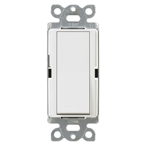 Lutron Dimmer Controls Diva General Purpose Single-Pole Paddle Switch in White 15A CA-1PS-WH