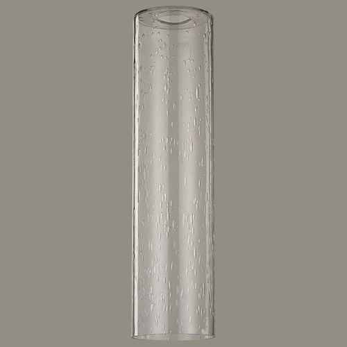 Seeded Glass Cylinder Shade with 1-5/8 Fitter 16-Inch Tall