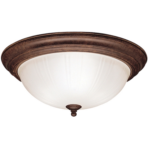 Kichler Lighting 15.25-Inch Flush Mount in Tannery Bronze by Kichler Lighting 8655TZ