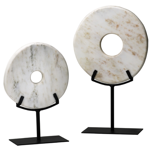 White Disk White Novelty by Cyan Design