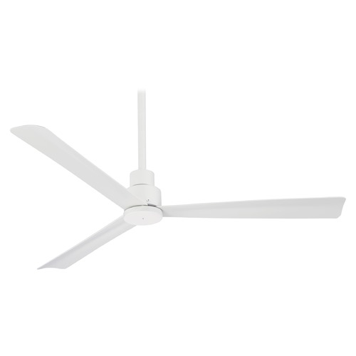 Minka Aire Simple 52-Inch Wet Rated Ceiling Fan in Flat White by Minka Aire F787-WHF