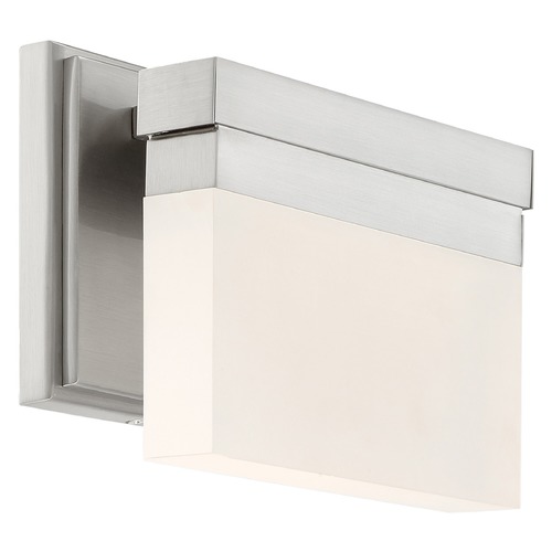 Skinny Brushed Nickel LED Sconce by George Kovacs