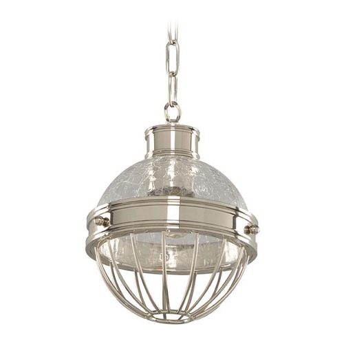 Kalco Lighting Montauk Polished Nickel Mini Pendant by Kalco Lighting 311350PN