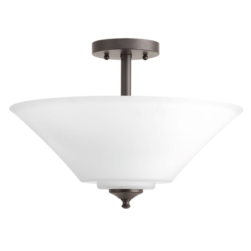 Joy Antique Bronze Semi-Flush Mount by Progress Lighting