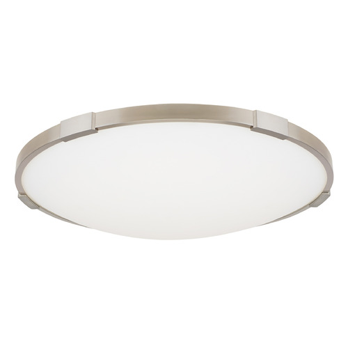 Visual Comfort Modern Collection Sean Lavin Lance 18-Inch 277V 3000K LED Flush Mount in Nickel by VC Modern 700FMLNC18S-LED930-277