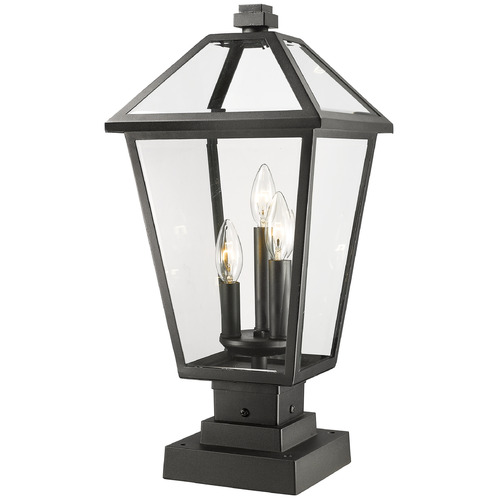 Talbot Black Post Light by Z-Lite
