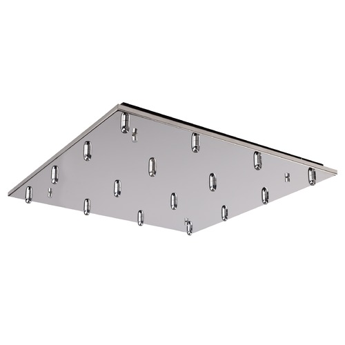 Multi-Port Canopy Chrome Ceiling Adaptor by Kuzco Lighting