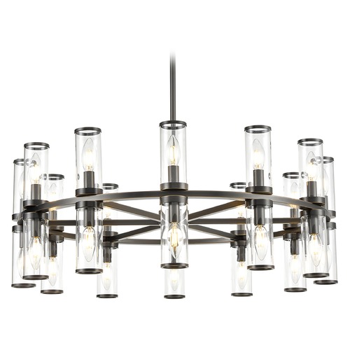 Alora Lighting Revolve Urban Bronze Chandelier by Alora Lighting CH309024UBCG