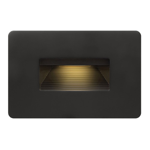 Luna 12V LED Horizontal Step Light in Satin Black by Hinkley Lighting