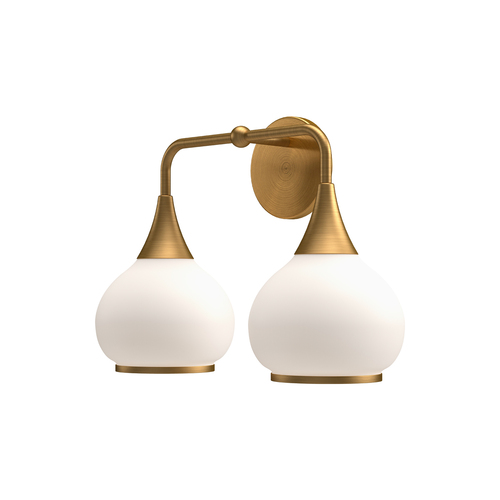 Alora Lighting Hazel Aged Gold Bathroom Light