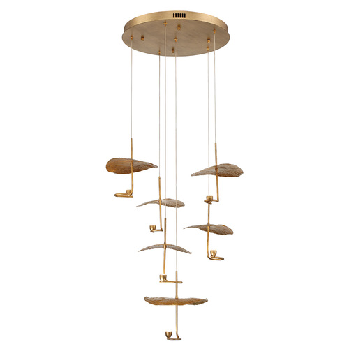 Lagatto 6-Light LED Chandelier in Bronze by Eurofase Lighting