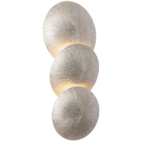 Troy Lighting Reef Textured Warm Silver Leaf LED Sconce