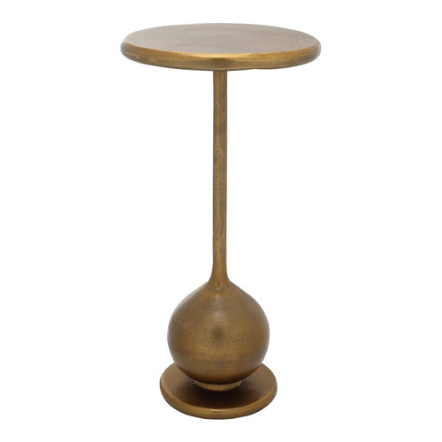 Currey & Company Carillon Brass Aluminum Accent Table