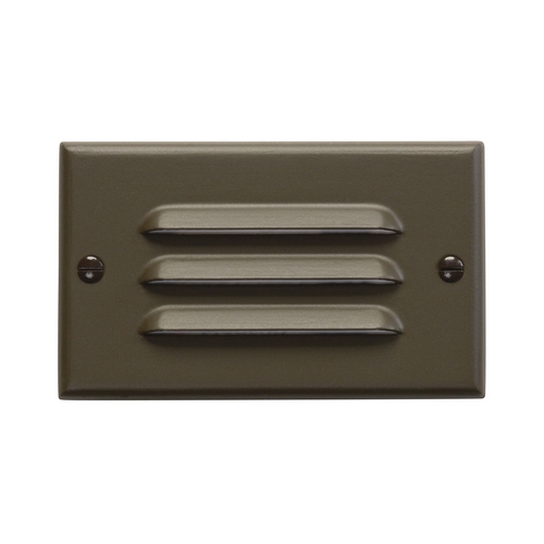 Kichler Lighting Horizontal Louvered LED Step Light in Architectural Bronze by Kichler Lighting 12600AZ