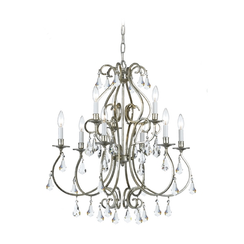 Ashton Crystal Chandelier in Gold by Crystorama Lighting