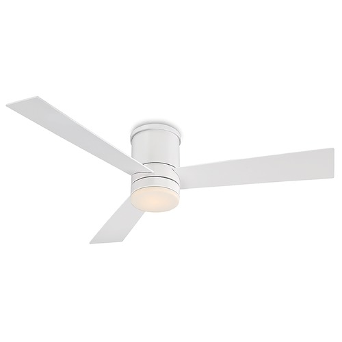 Modern Forms by WAC Lighting Axis 52-Inch LED Smart Hugger Fan in Matte White by Modern Forms FH-W1803-52L-MW