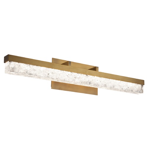 Modern Forms by WAC Lighting Minx Aged Brass LED Vertical Bathroom Light by Modern Forms WS-62029-AB